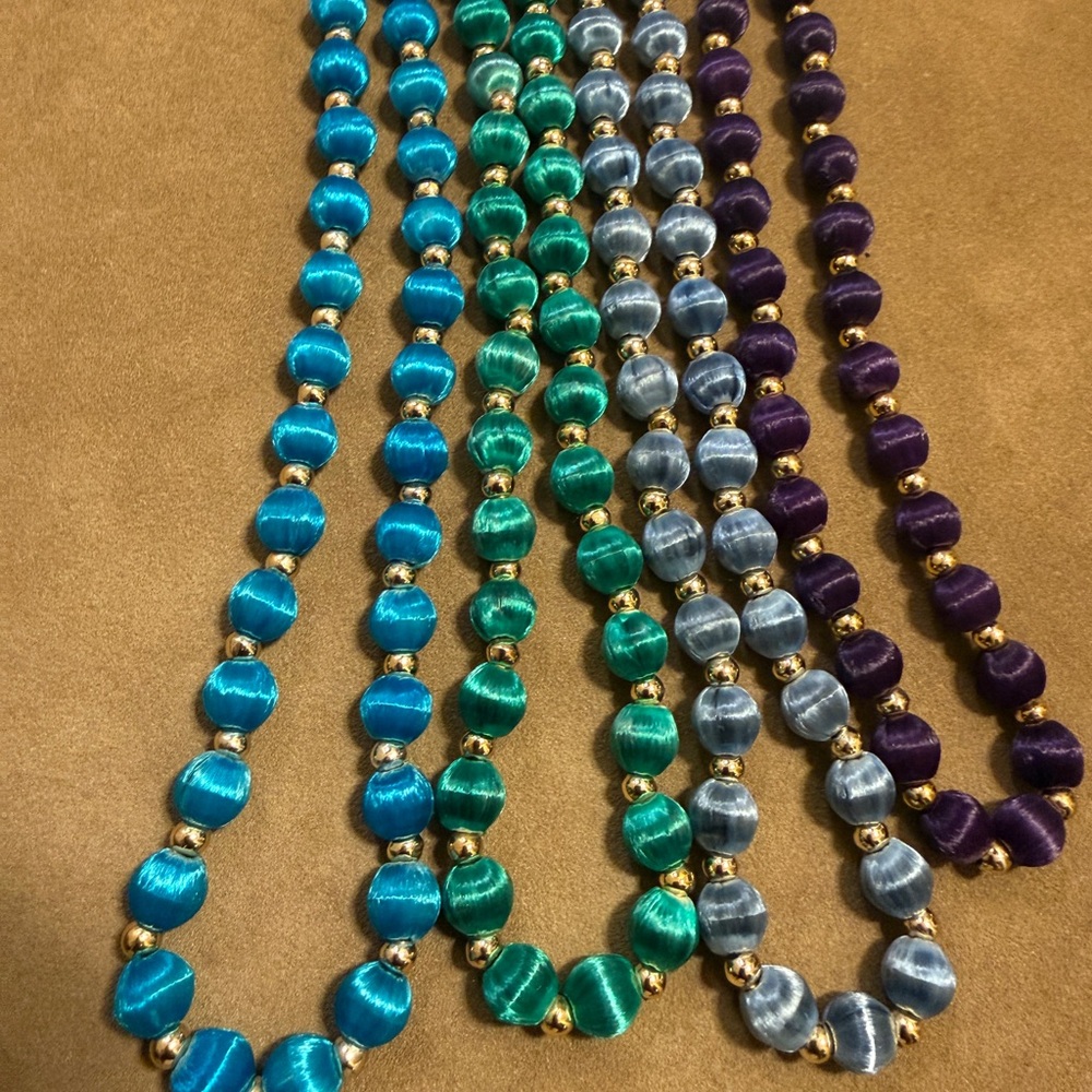 Elegant Multicolor Beaded Necklace Set